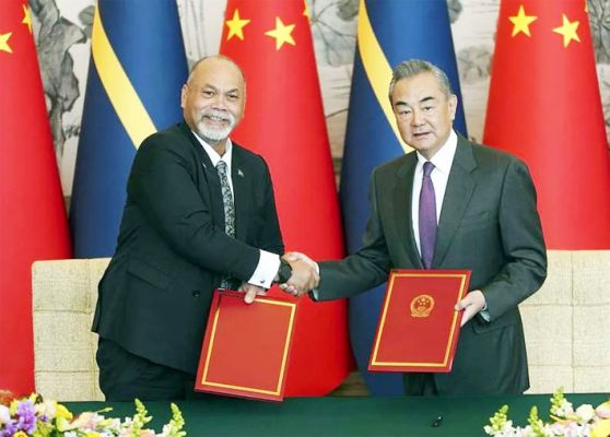 चीन और नाउरू के बीच राजनयिक संबंध हुए बहाल